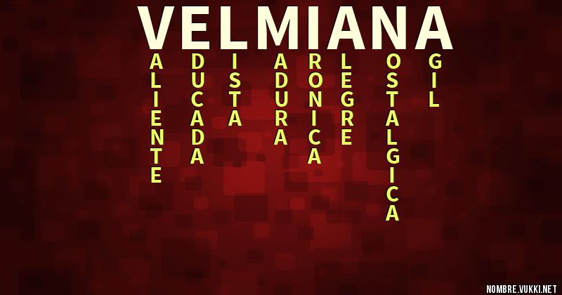 Acróstico velmiana