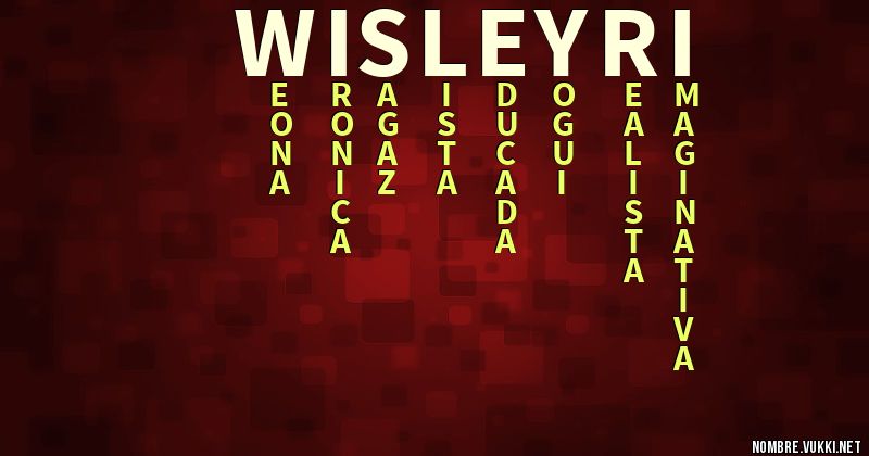 Acróstico wisleyri