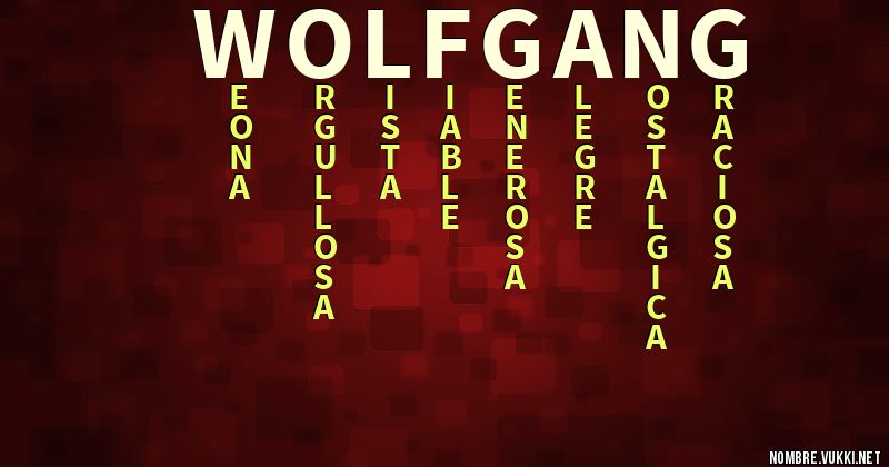 Acróstico wolfgang