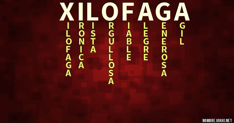 Acróstico xilofaga