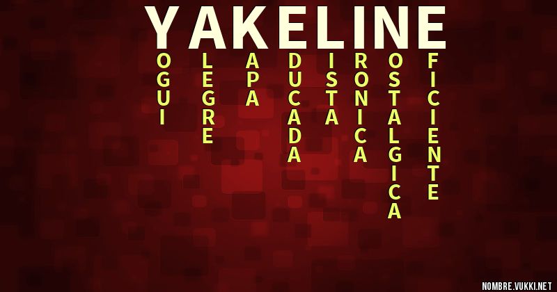 Acróstico yakeline