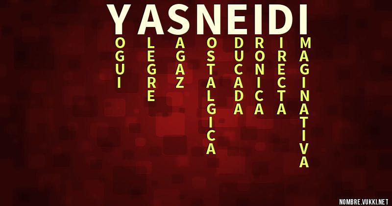 Acróstico yasneidi