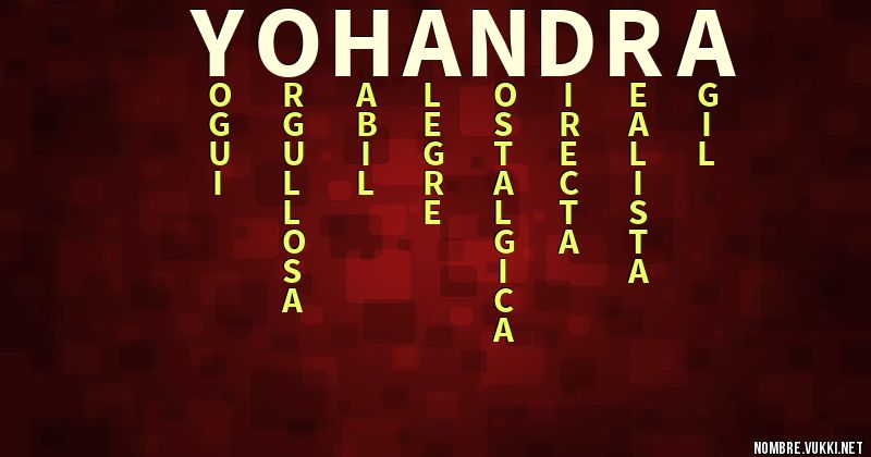 Acróstico yohandra