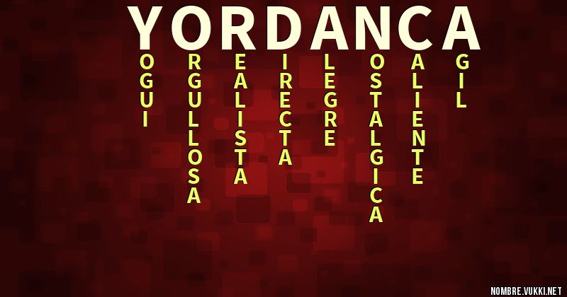 Acróstico yordanca
