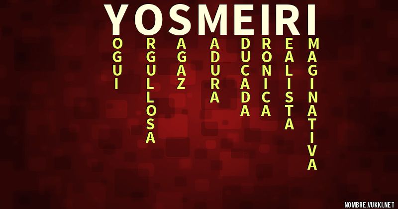 Acróstico yosmeiri