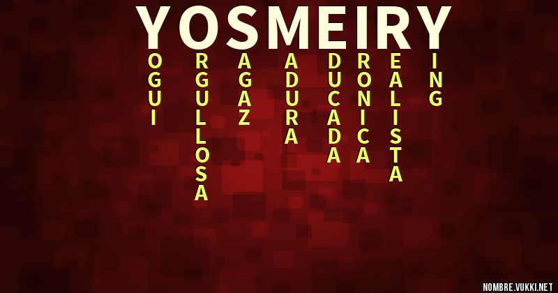 Acróstico yosmeiry