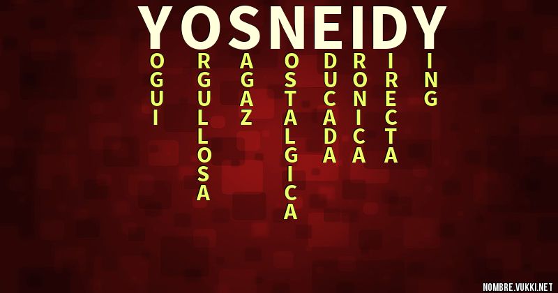 Acróstico yosneidy