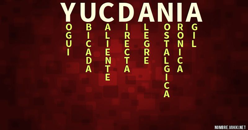 Acróstico yucdania