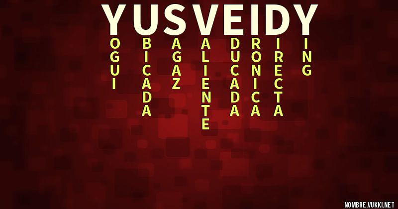 Acróstico yusveidy