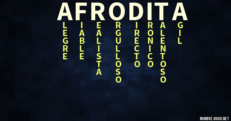 Acróstico afrodita