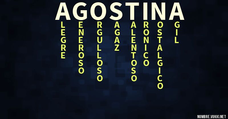 Acróstico agostina