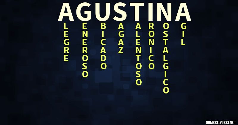 Acróstico agustina