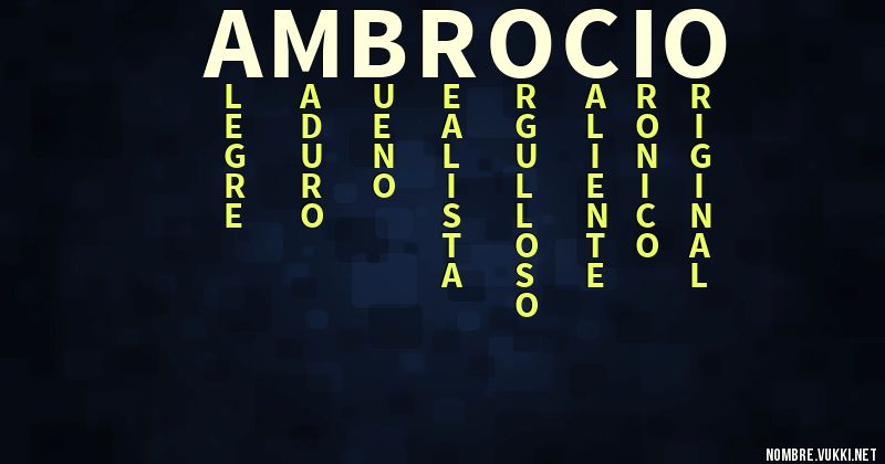 Acróstico ambrocio