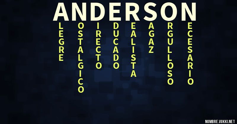 Acróstico anderson