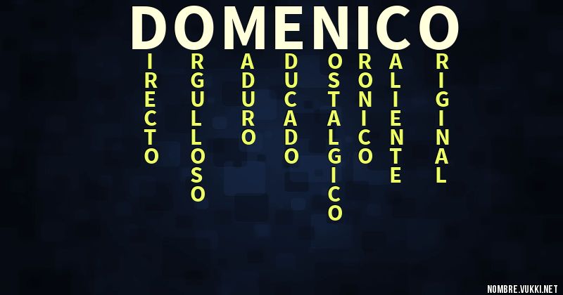 Acróstico domenico