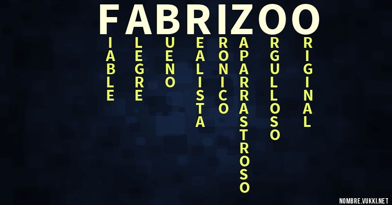 Acróstico fabrizoo