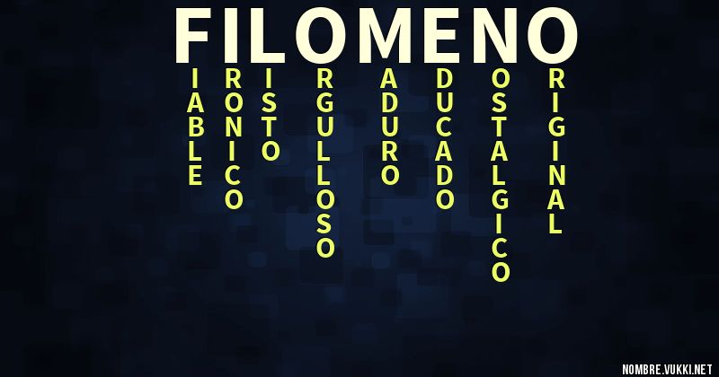 Acróstico filomeno