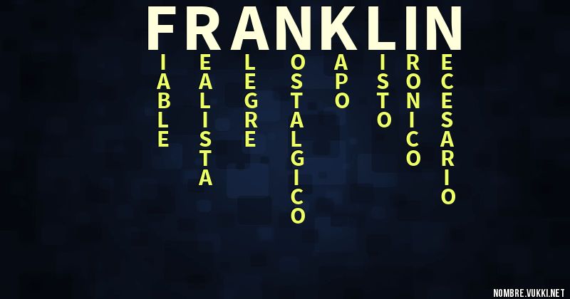 Acróstico franklin