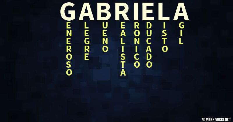 Acróstico gabriela