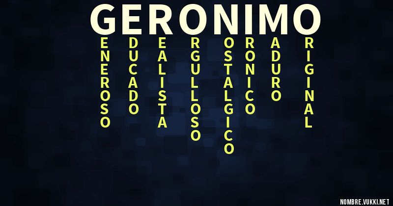 Acróstico geronimo