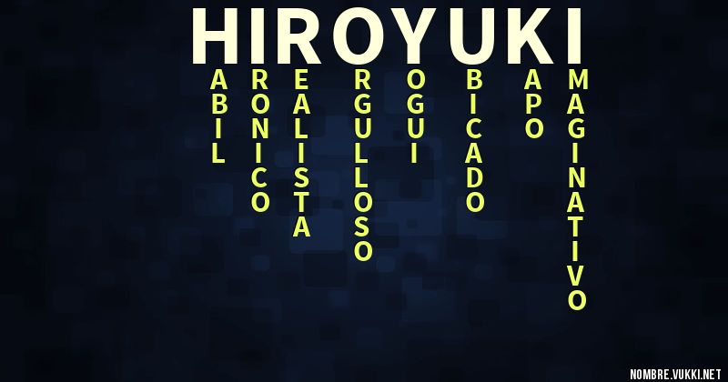 Acróstico hiroyuki