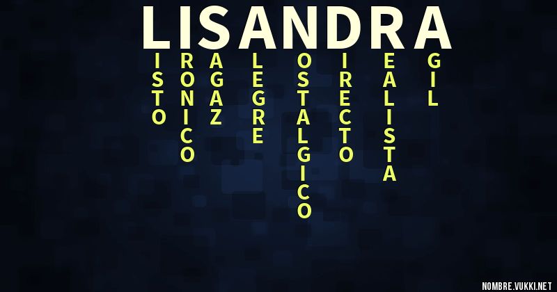 Acróstico lisandra