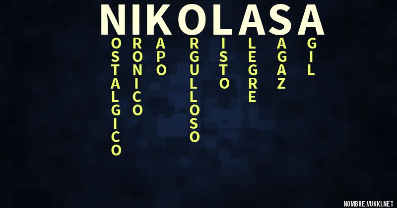 Acróstico nikolasa