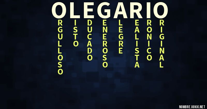 Acróstico olegario