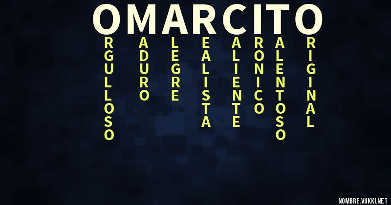 Acróstico omarcito