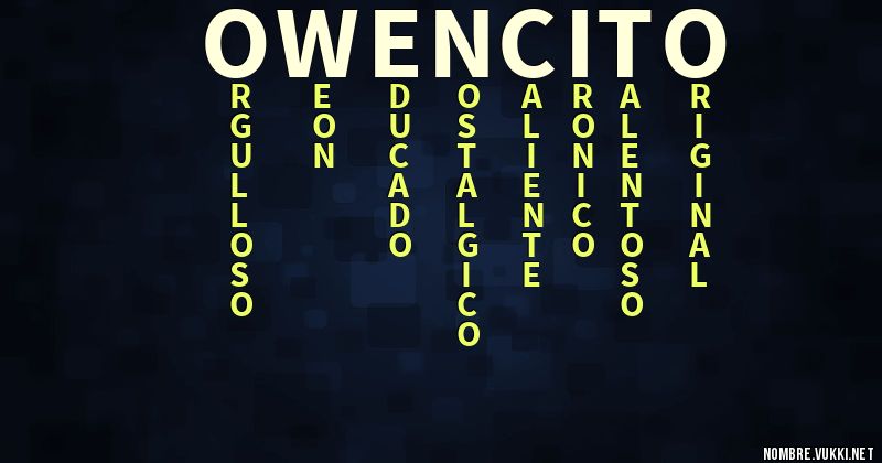 Acróstico owencito