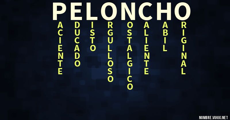 Acróstico peloncho
