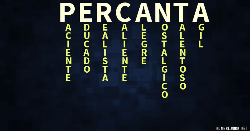Acróstico percanta