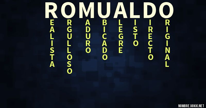 Acróstico romualdo