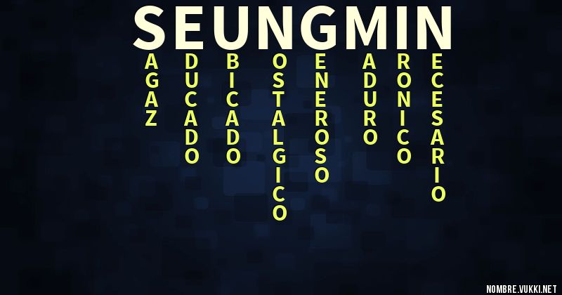 Acróstico seungmin