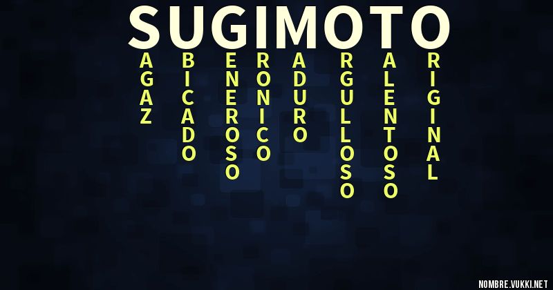 Acróstico sugimoto