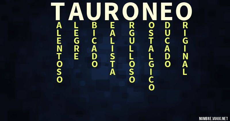 Acróstico tauroneo