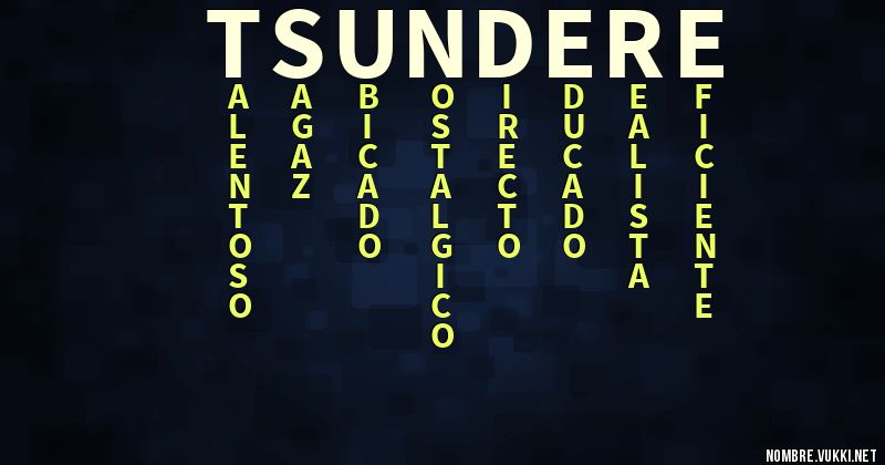 Acróstico tsundere