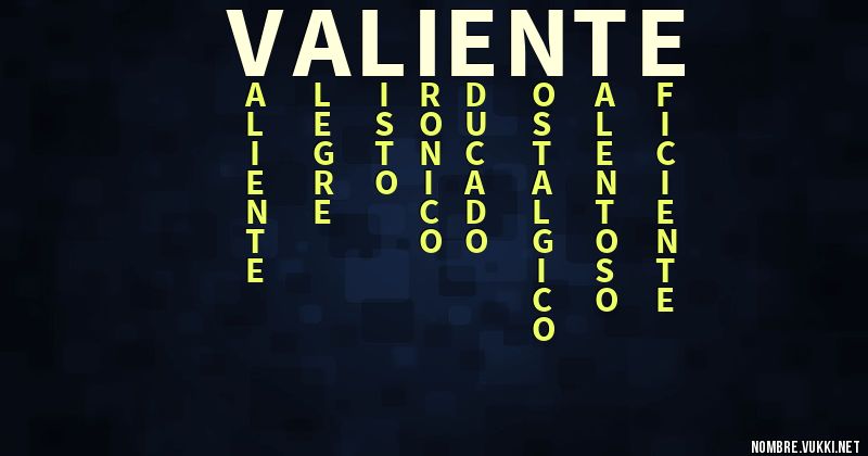 Acróstico valiente