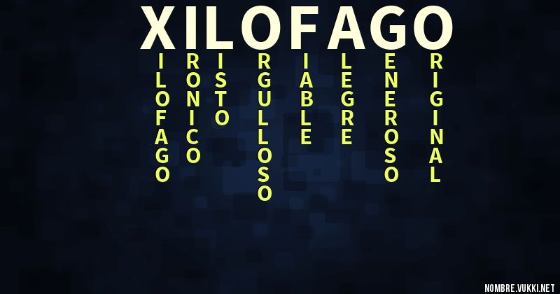 Acróstico xilofago