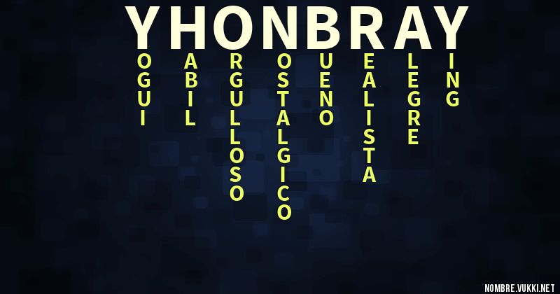 Acróstico yhonbray
