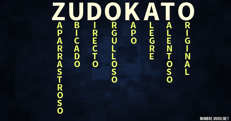 Acróstico zudokato