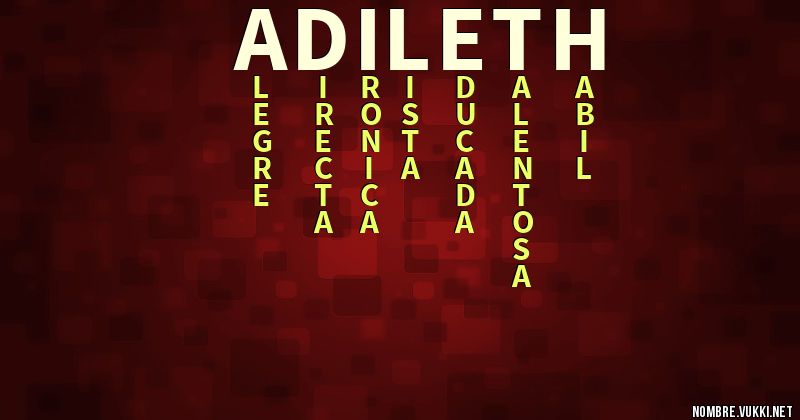 Acróstico adileth
