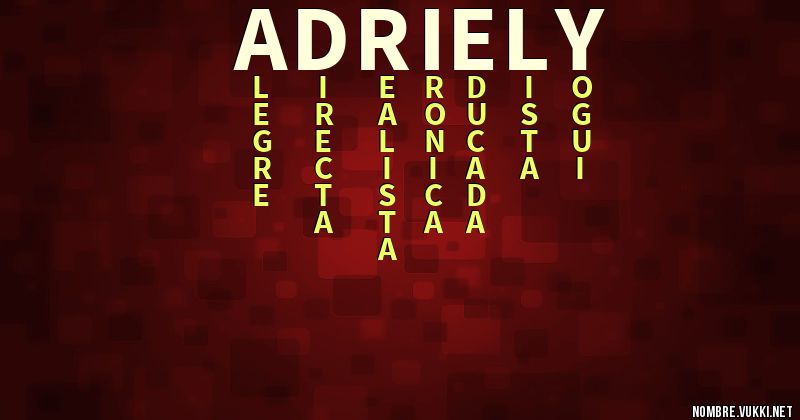 Acróstico adriely