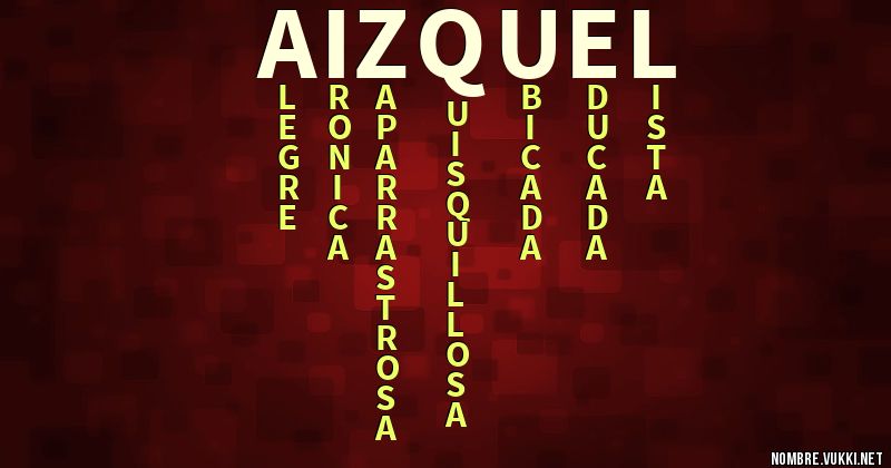 Acróstico aizquel