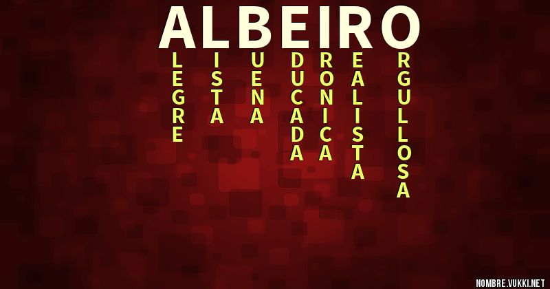 Acróstico albeiro