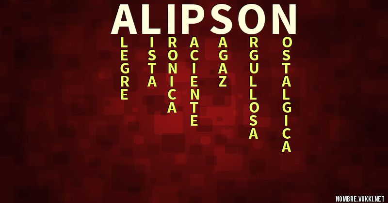 Acróstico alipson