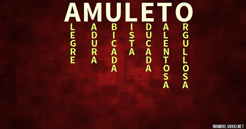 Acróstico amuleto