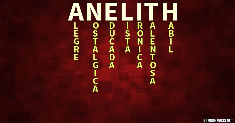 Acróstico anelith