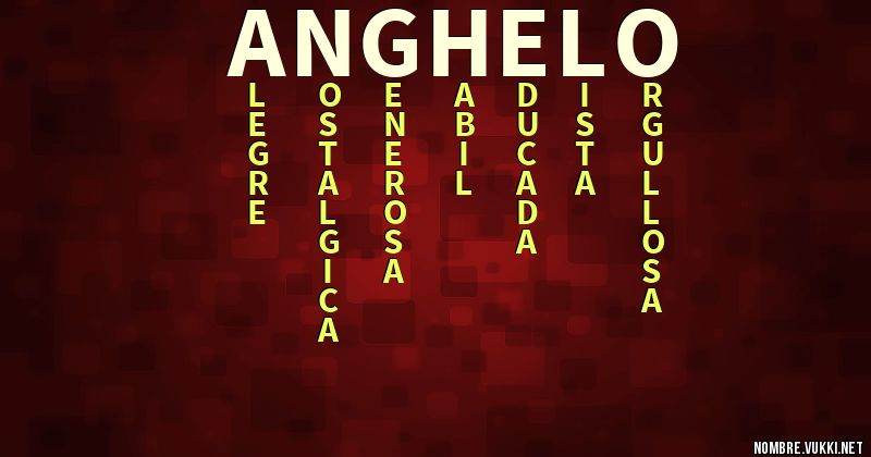 Acróstico anghelo