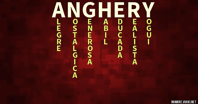 Acróstico anghery